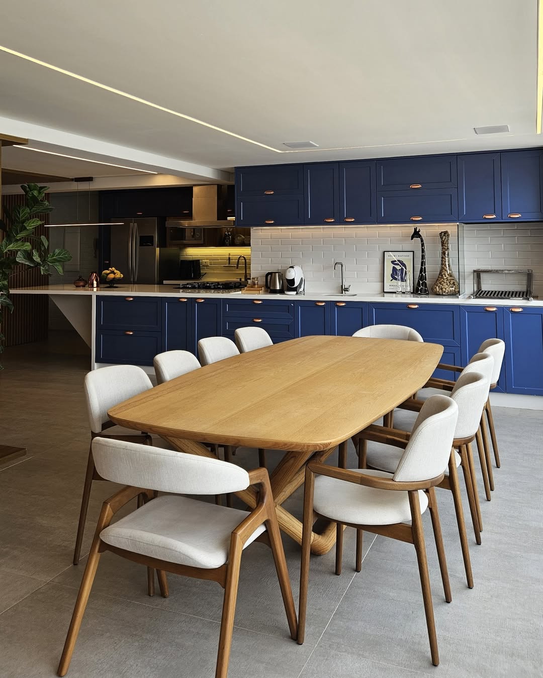 Cozinha integrada com sala